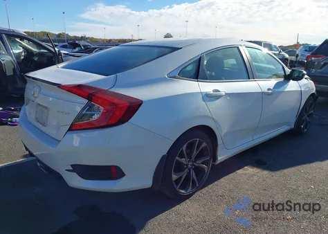 2020 Honda Civic Sport z USA, uszkodzony, nr VIN 2HGFC2F80LH563836